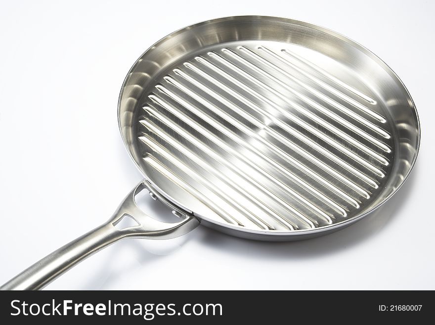 Fried pan im white background