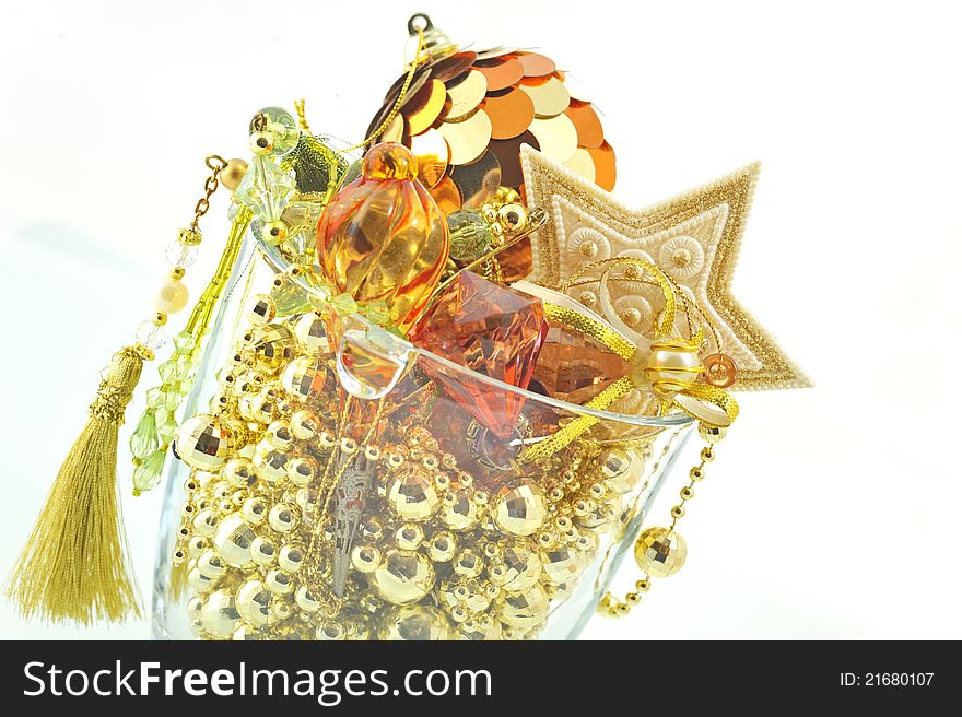 Christmas decoration isolated in studio