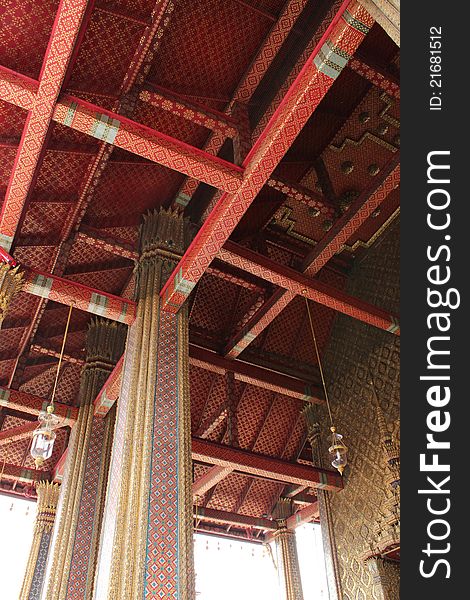Roof Structure Of Thai Temple