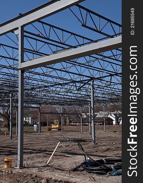 Steel Structure  on new office complex