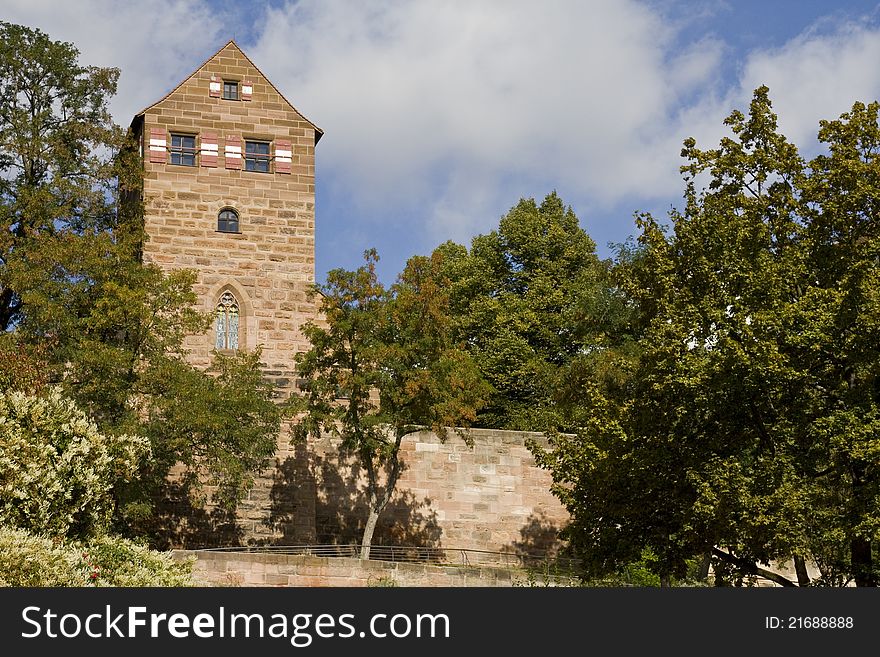 Tower of Imperial Castle in Nuremberg, Bavaria, Germany. Tower of Imperial Castle in Nuremberg, Bavaria, Germany