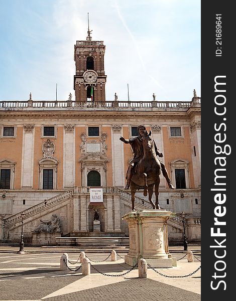 The Campidoglio Square In Rome, Italy