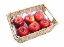 Apples In A Basket Stock Photos Apples In A Basket Stock Photos