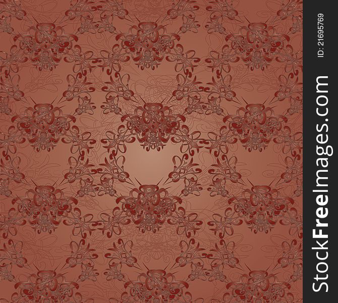 Pattern On Brown Background