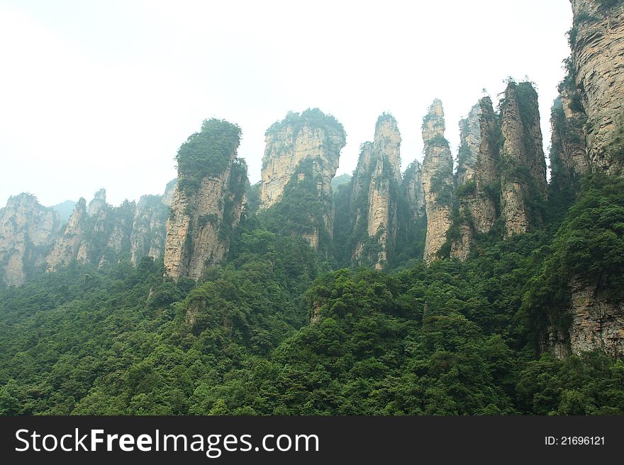 Amazing rocks mountain in China
