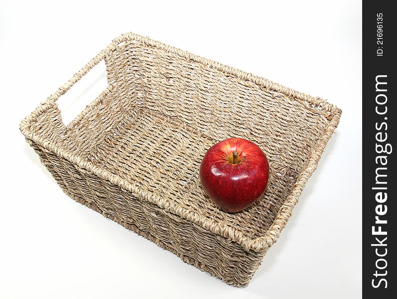 Apple in a basket