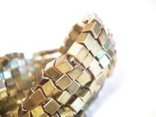 Golden Bracelet Closeup 01 Royalty Free Stock Image Golden Bracelet Closeup 01 Royalty Free Stock Image