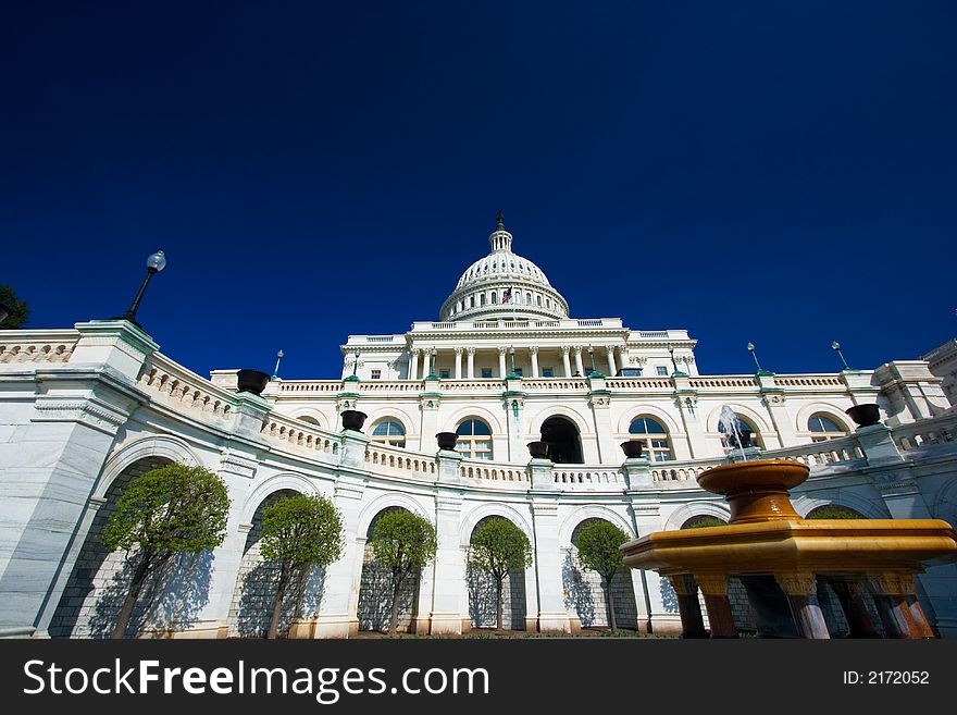 U.S. Capitol On A Sunny Spring