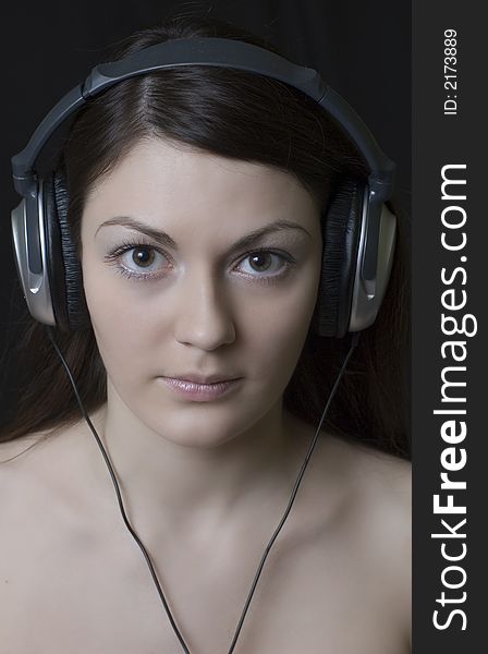 Pretty Girl In Headphones