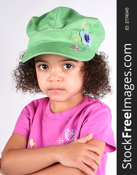 Girl In Green Hat