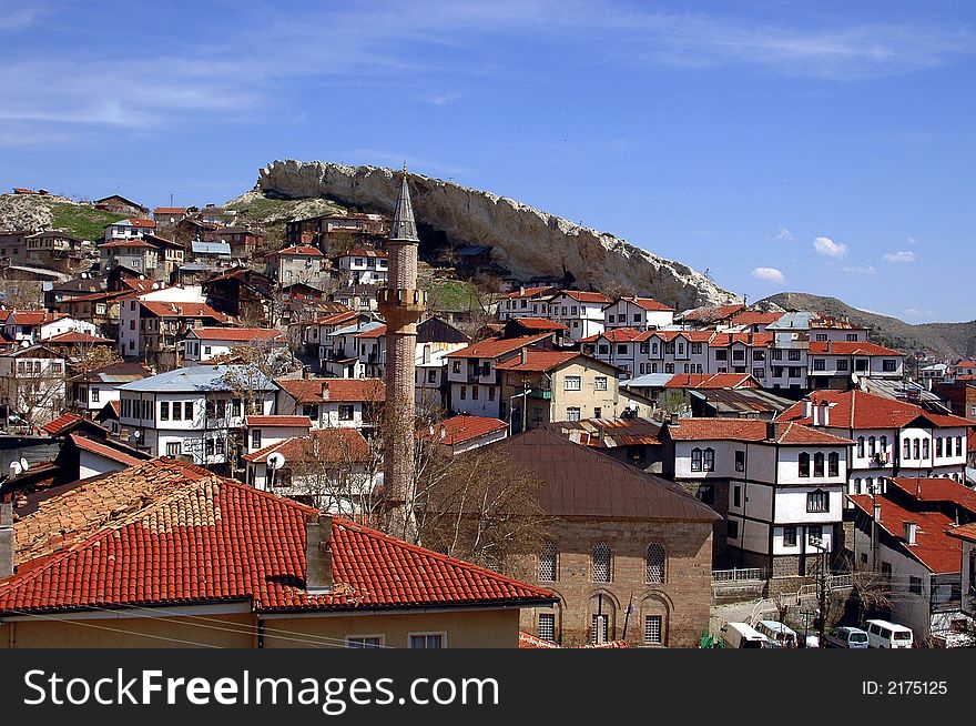 The Turkish town of Beypazary in Anatolia region