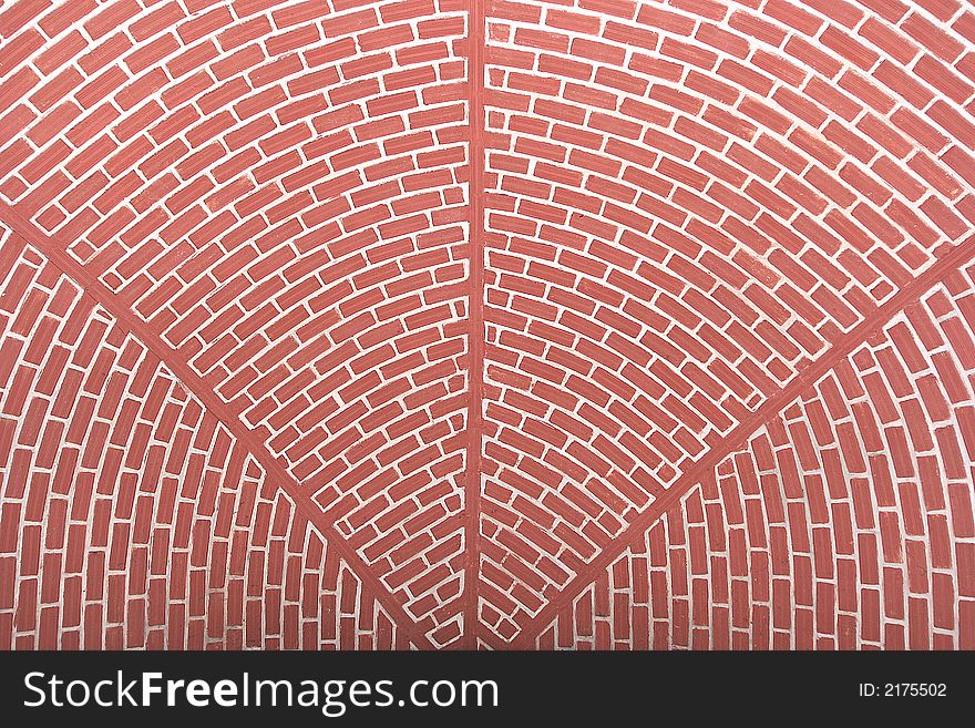 Background made of red bricks