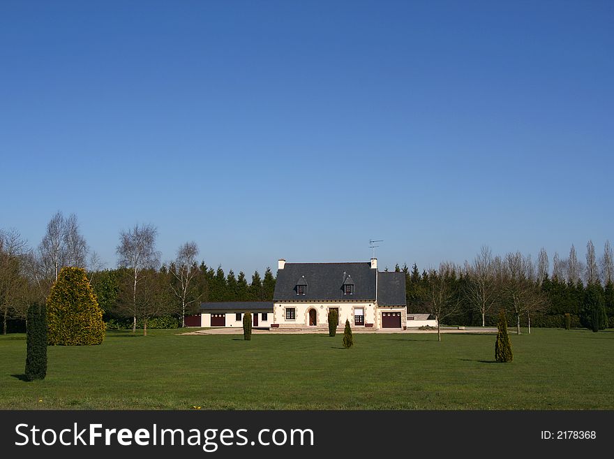 French rural house, in the countryside. French rural house, in the countryside