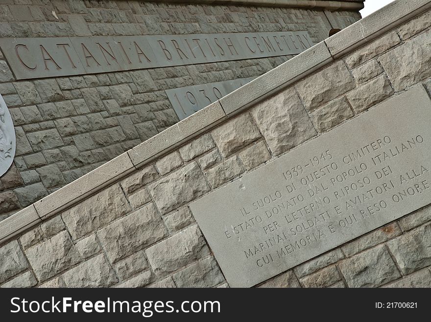 British military memorials and cemetery