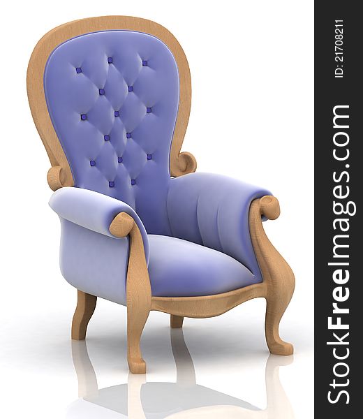 Armchair  on a white background