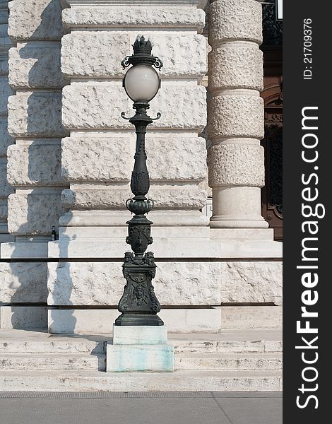 A lantern at the Hofburg. Vienna