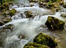 Rocks And Waterfall Stock Photography