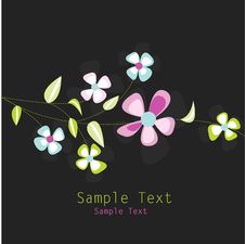 Floral Greeting Card Royalty Free Stock Images Floral Greeting Card Royalty Free Stock Images