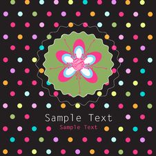 Floral Greeting Card Stock Photo Floral Greeting Card Stock Photo
