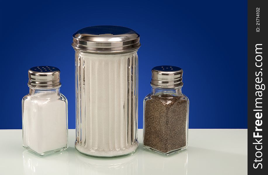 Diner Counter Condiments- salt and pepper