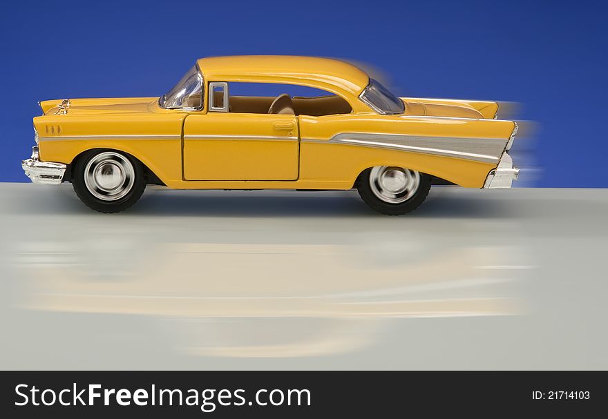 Classic Yellow Car Model