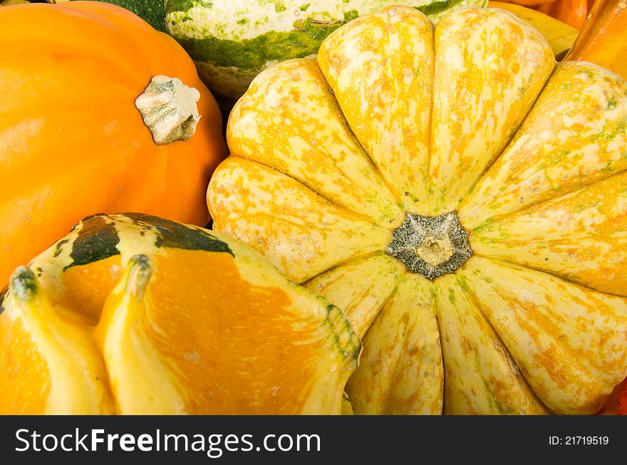 A variety of autumn squash.