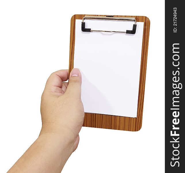 Blank Notepad Isolated