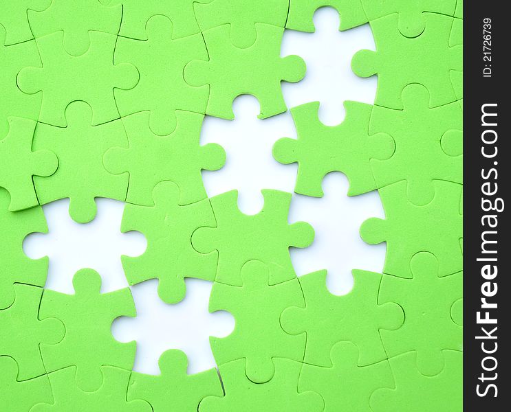 Jigsaw puzzle with missing pieces. Jigsaw puzzle with missing pieces