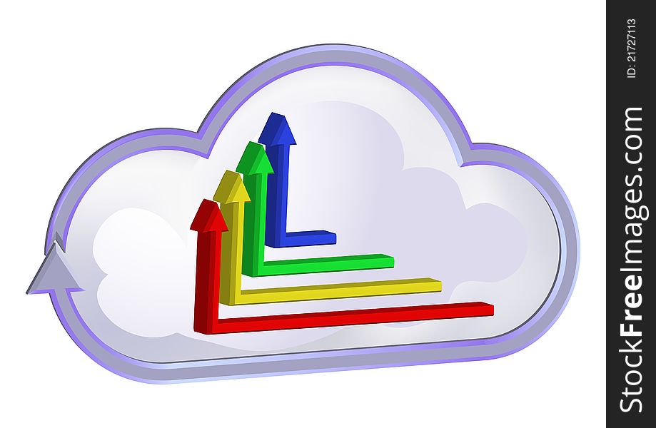 Cloud Curve Symbol And Graphic Chart