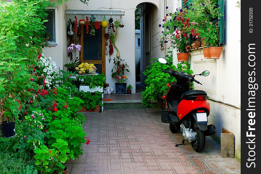 Typical mediterranean house in south of Italy