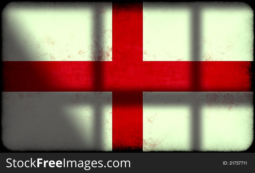 Grunge England Flag