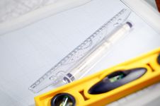 Tools Of The Architect. Royalty Free Stock Image Tools Of The Architect. Royalty Free Stock Image