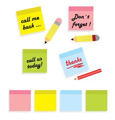 Post It Messages Royalty Free Stock Photography Post It Messages Royalty Free Stock Photography