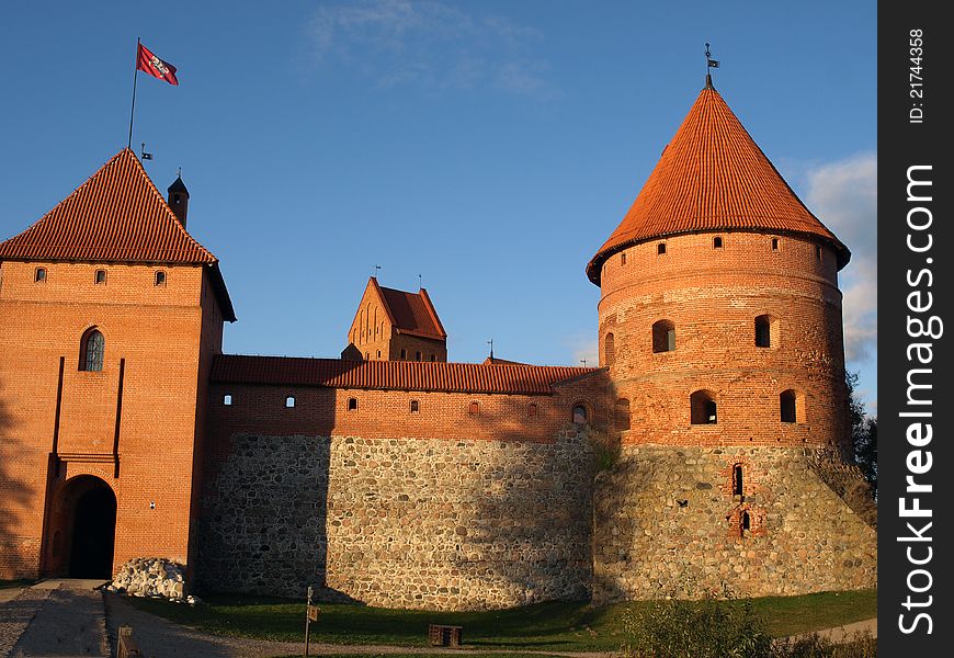 Castle in Trakai in Lithuania. Castle in Trakai in Lithuania