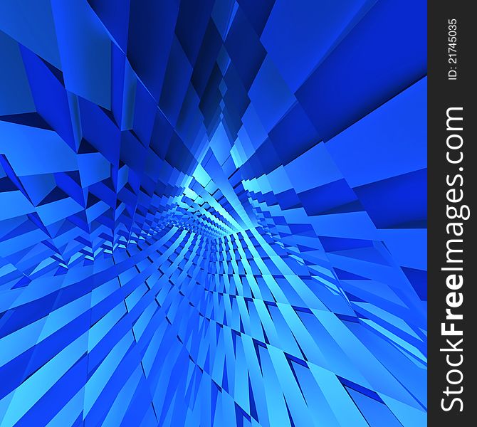 Blue abstract background, 3D generated