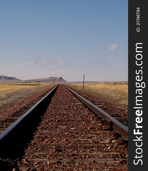 Railroad Track To The Horizon