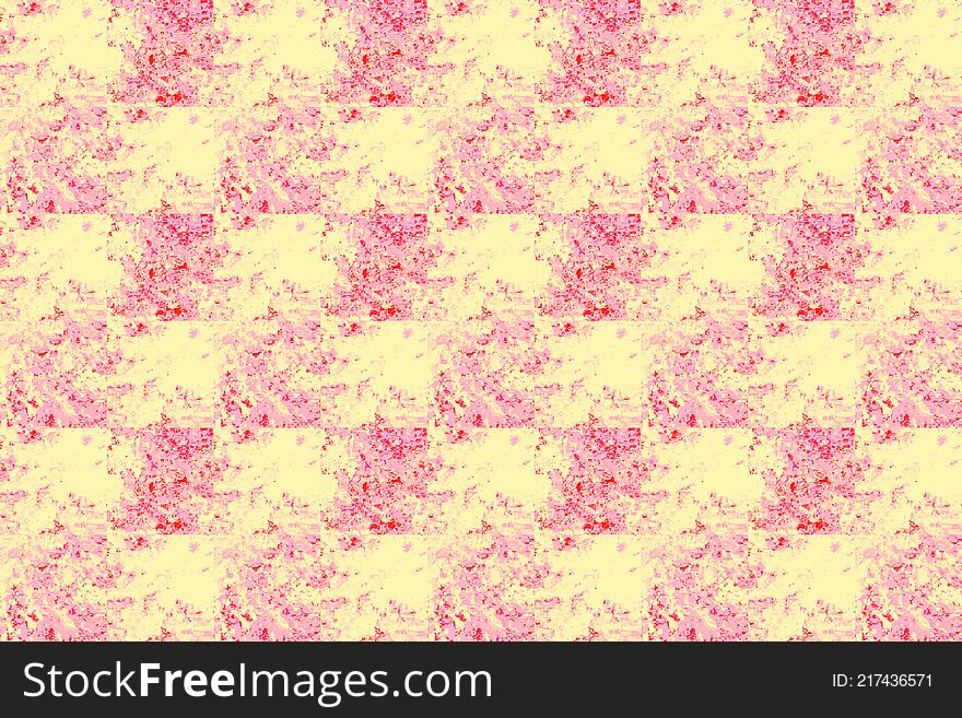 Rosy Red And Creamy Mosaic Background