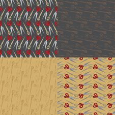 Beauty Salon Scissors Seamless Pattern Stock Photo Beauty Salon Scissors Seamless Pattern Stock Photo