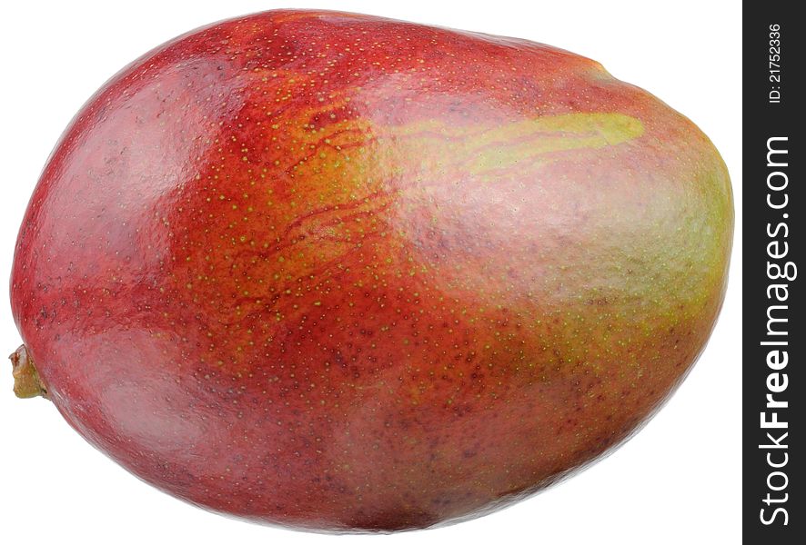 A mango isolated on a white background