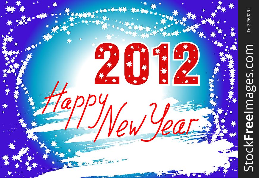 Happy New Year 2012 background