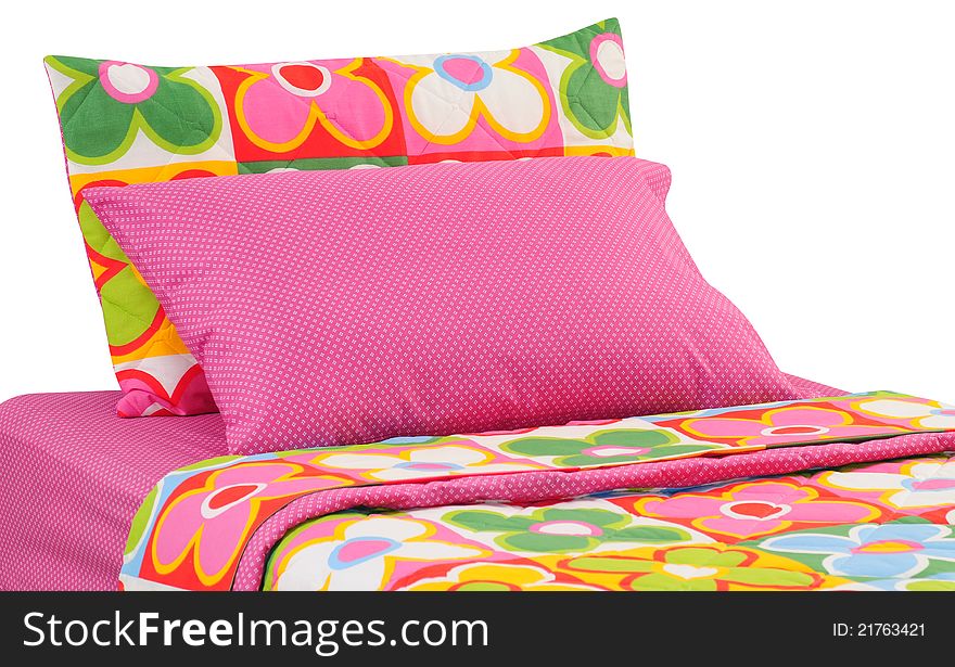 Soft pillows over bed spreads. Soft pillows over bed spreads.