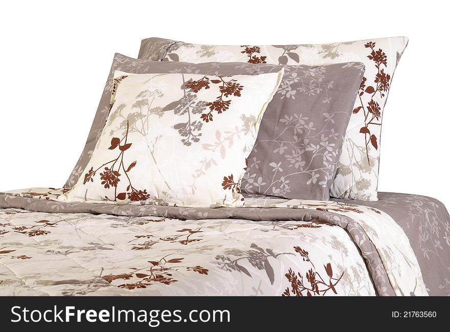 Soft pillows over bed spreads. Soft pillows over bed spreads.