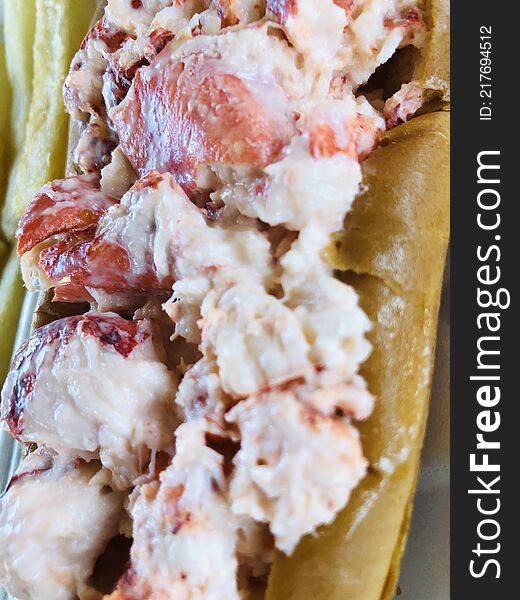 Big Juicy Lobster Roll, A New England Favorite