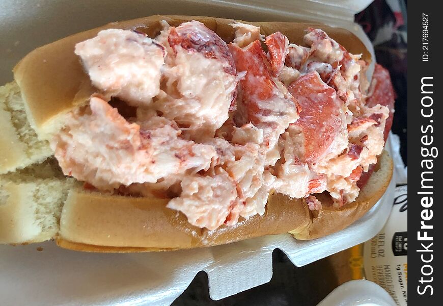 Big Juicy Lobster Roll, A New England Favorite