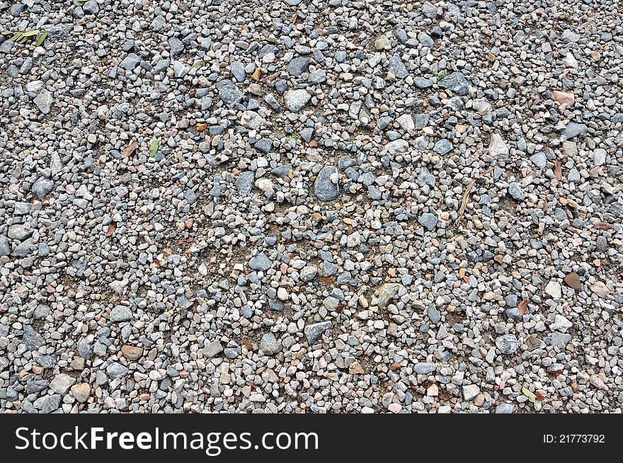 Closeup of gravel, rock, stone