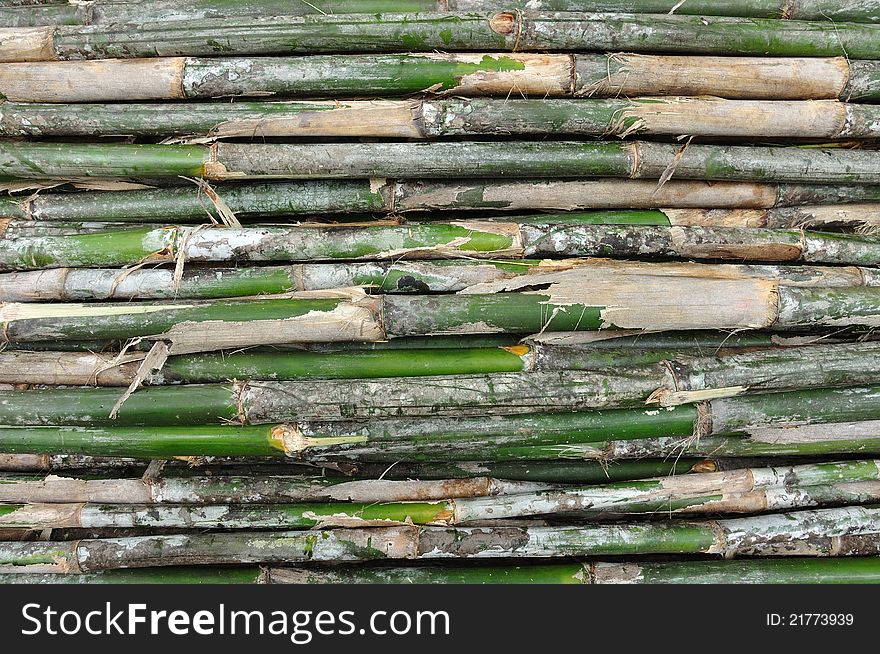 Stack of Bamboo background, Asia