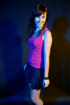 Girl At Disco. Stock Photography Girl At Disco. Stock Photography