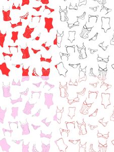 Seamless Patterns With Underwear Royalty Free Stock Photo Seamless Patterns With Underwear Royalty Free Stock Photo