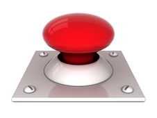 Image The Red Button Royalty Free Stock Photography