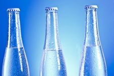 Soda Bottles With Caps Stock Photography